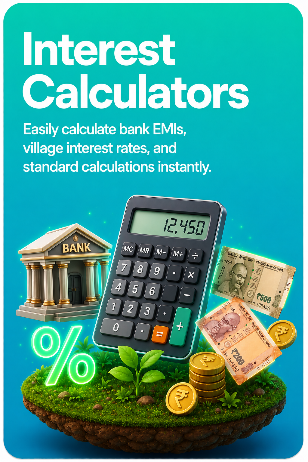 Smart Interest & EMI Calculators